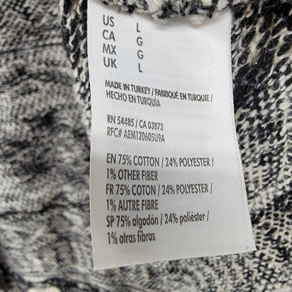 American Eagle Womens Sweater Hoodie Jacket Large Full Zip Aztec Southwestern - Picture 5 of 10